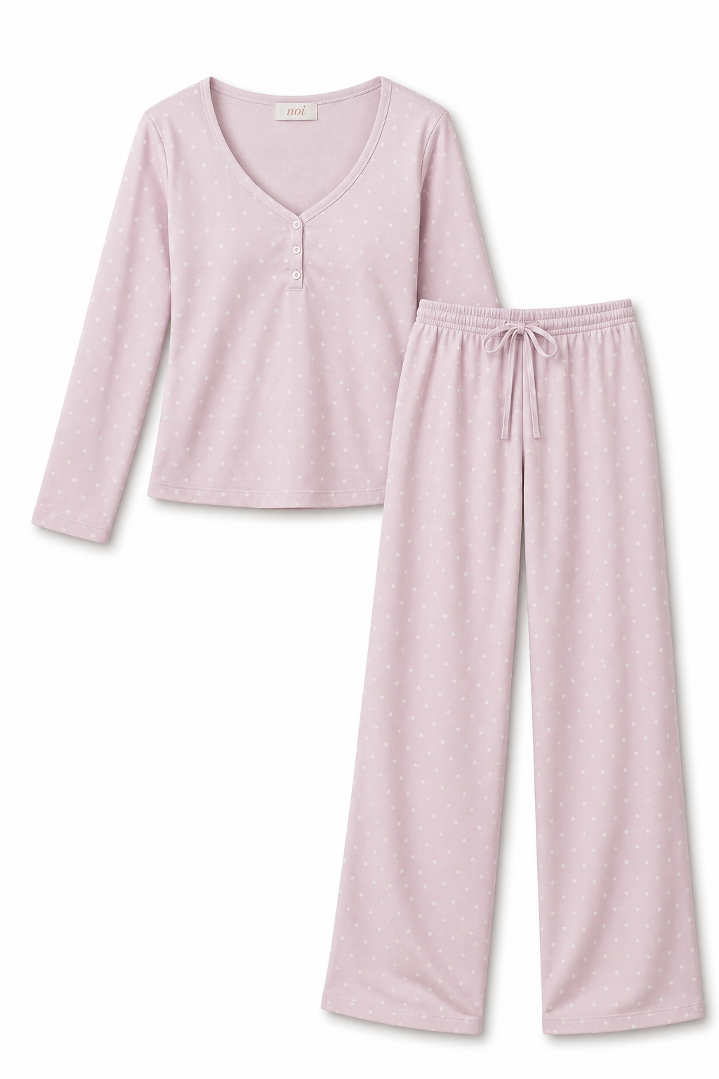 Dottie Pants Set - Lavender Cream