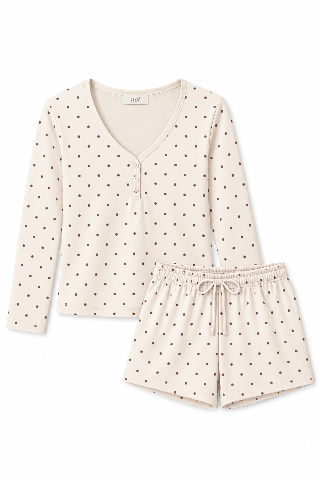 Dottie Shorts Set - Warm Cream