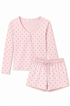 Dottie Shorts Set - Berry Pink
