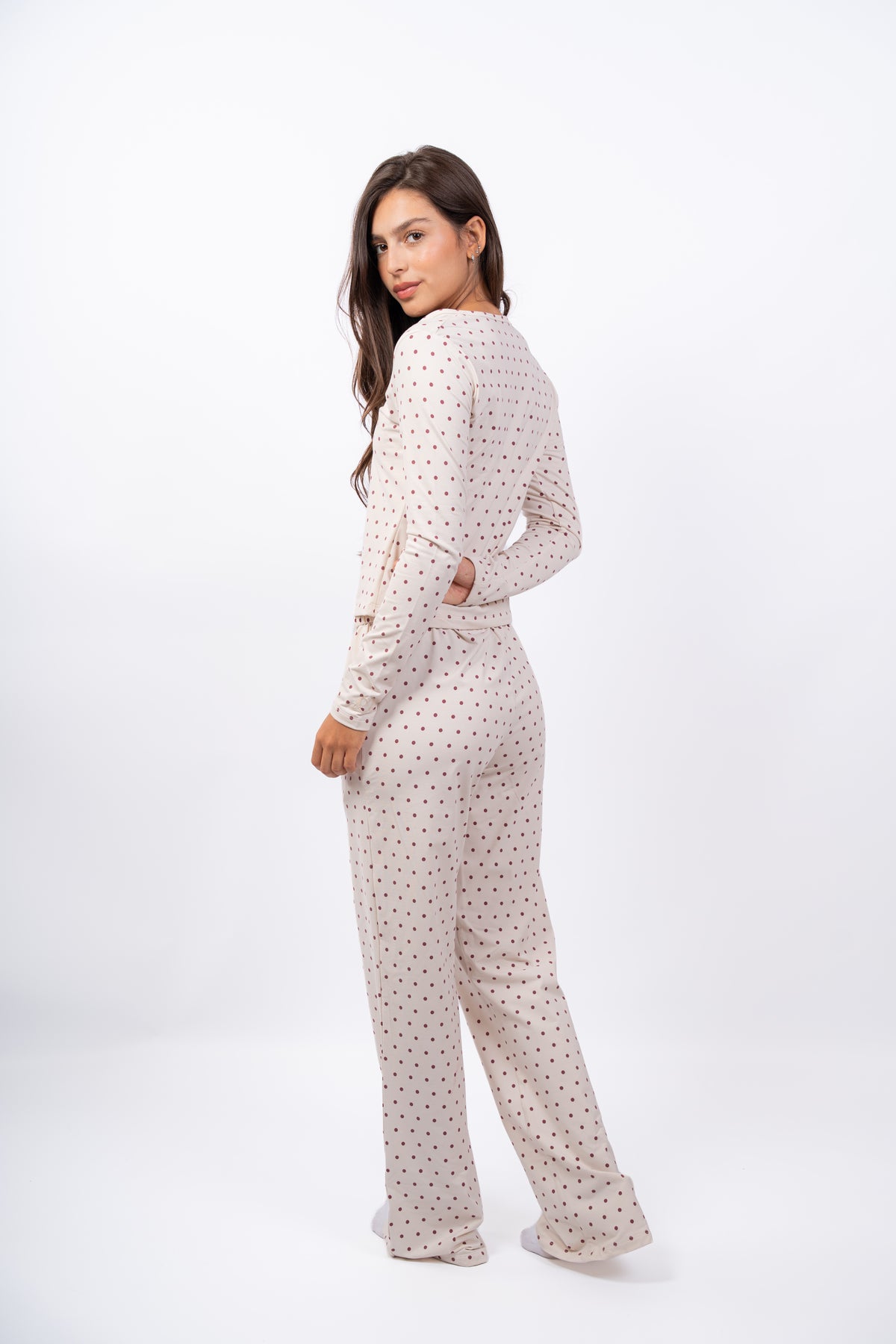 Dottie Pants Set - Warm Cream