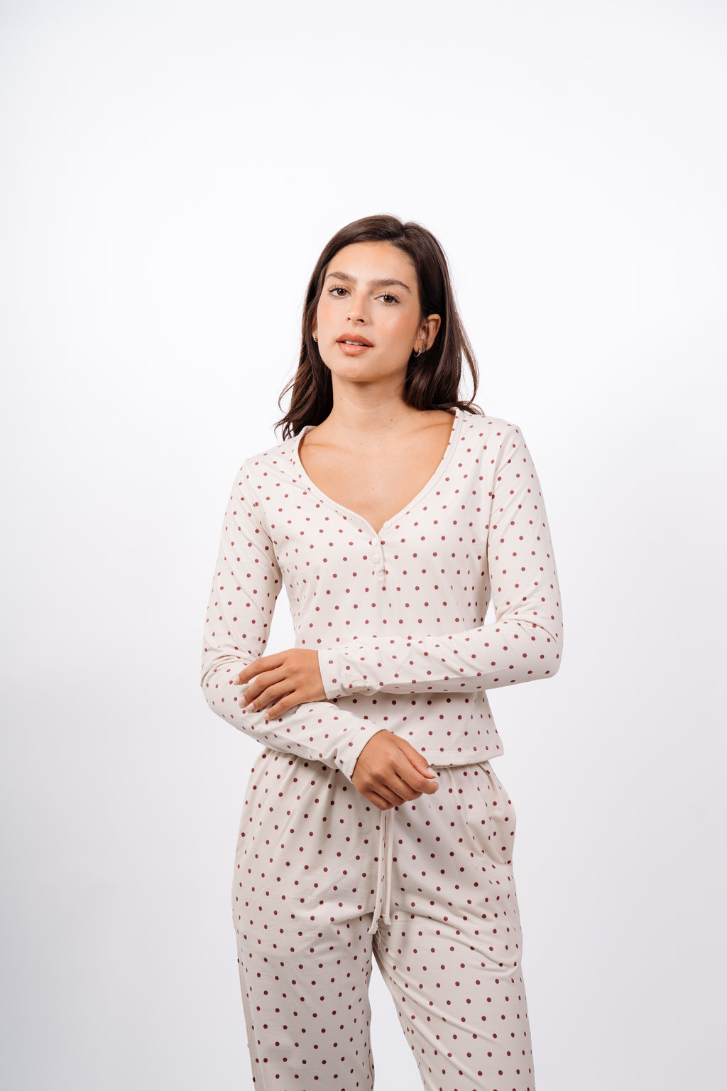 Dottie Pants Set - Warm Cream