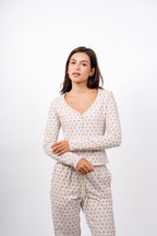 Dottie Pants Set - Warm Cream