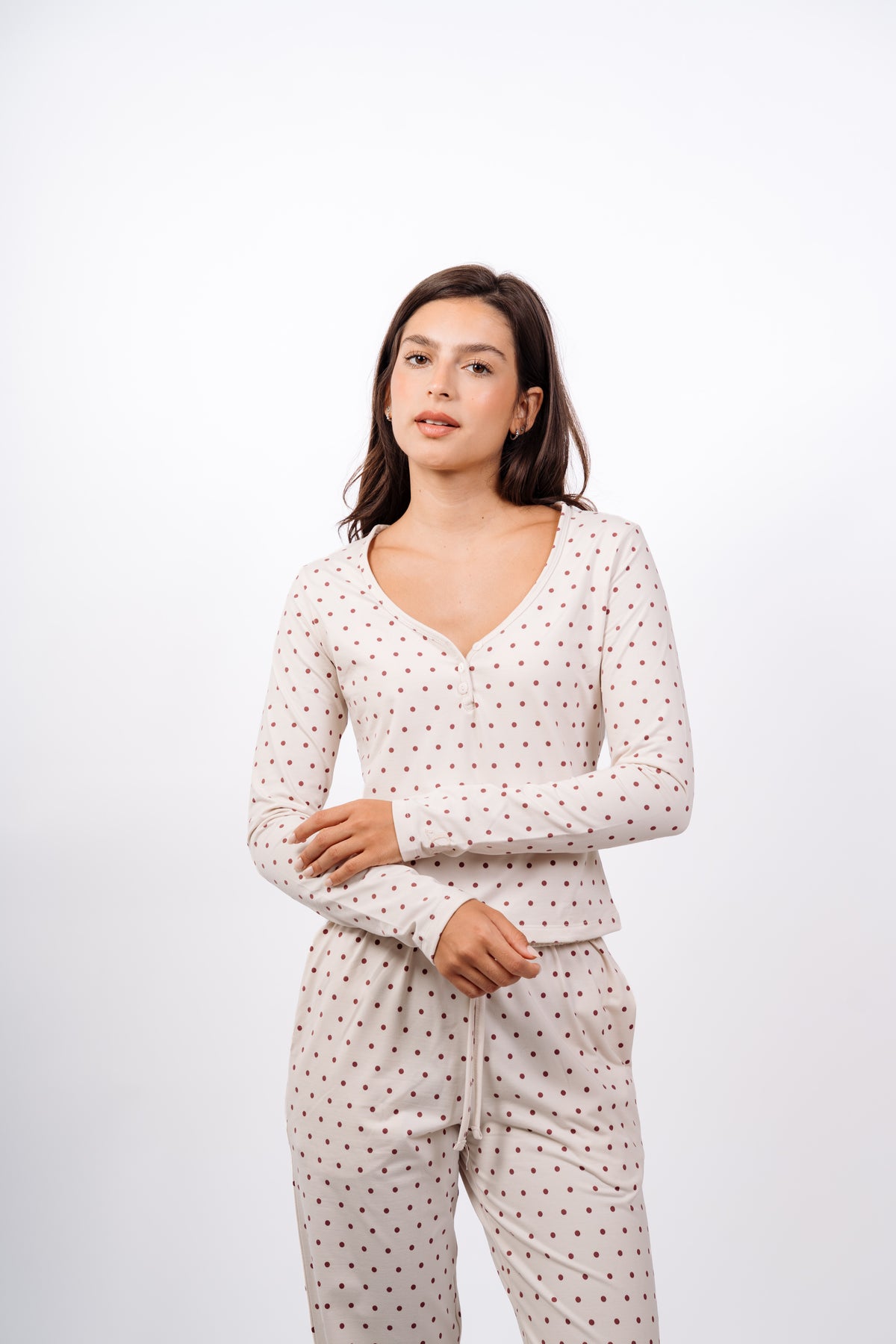 Dottie Pants Set - Warm Cream