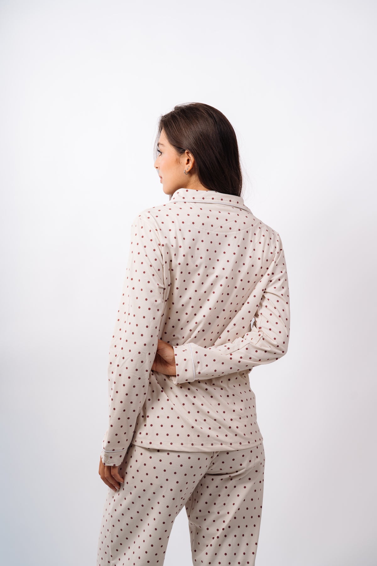 Dottie Button Up Set - Warm Cream