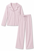 Dottie Button Up Set - Lavender Cream